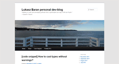 Desktop Screenshot of lukaszbaran.com